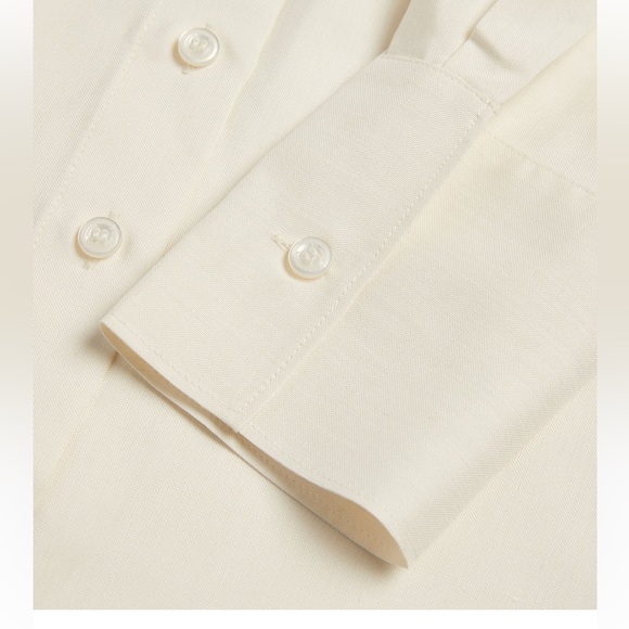 St. John Collection Marie 100% Silk Button Up Mandarin Blouse NEW $695 Small - Picture 5 of 13